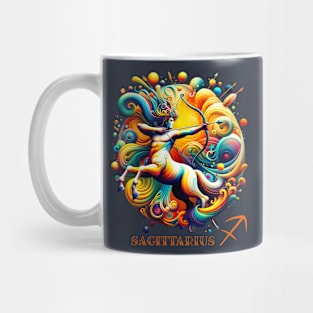 Surreal Sagittarius Archer Zodiac Sign Mug